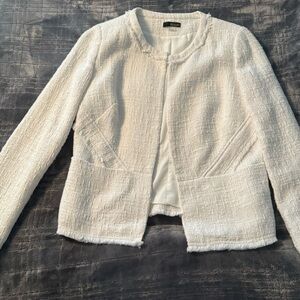 White Tweed Blazer size 4